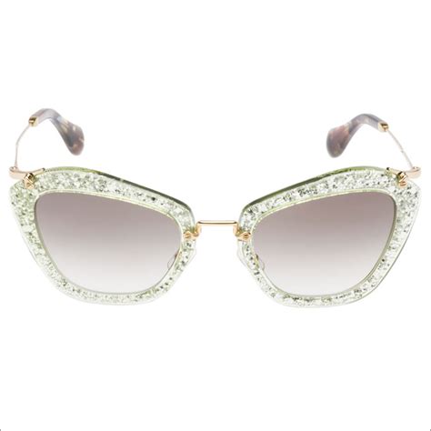 miu miu glitter sunglasses replica|Women's Eyewear & Sunglasses .